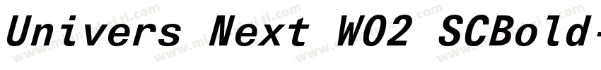 Univers Next W02 SCBold字体转换